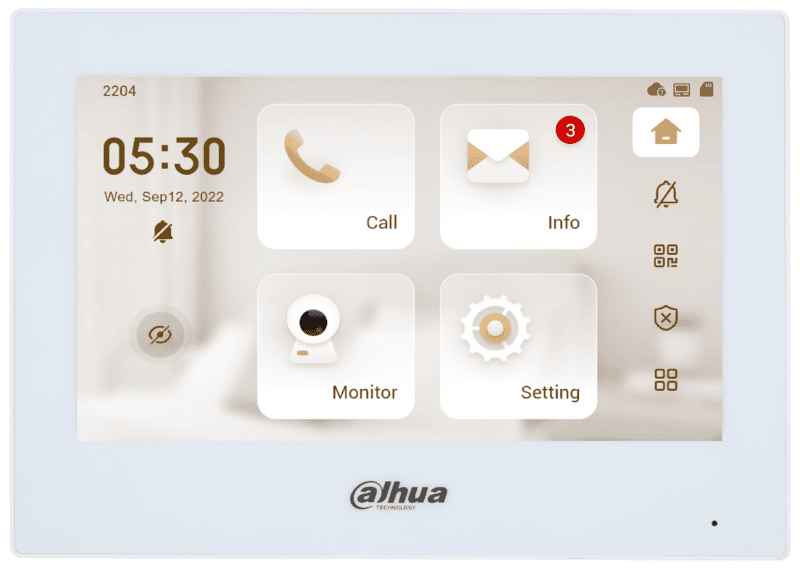 Dahua 7" White IP Indoor Monitor, VTH2621