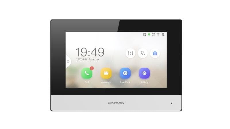 Hikvision Indoor Monitor, 7-inch TFT touch screen, KH6350