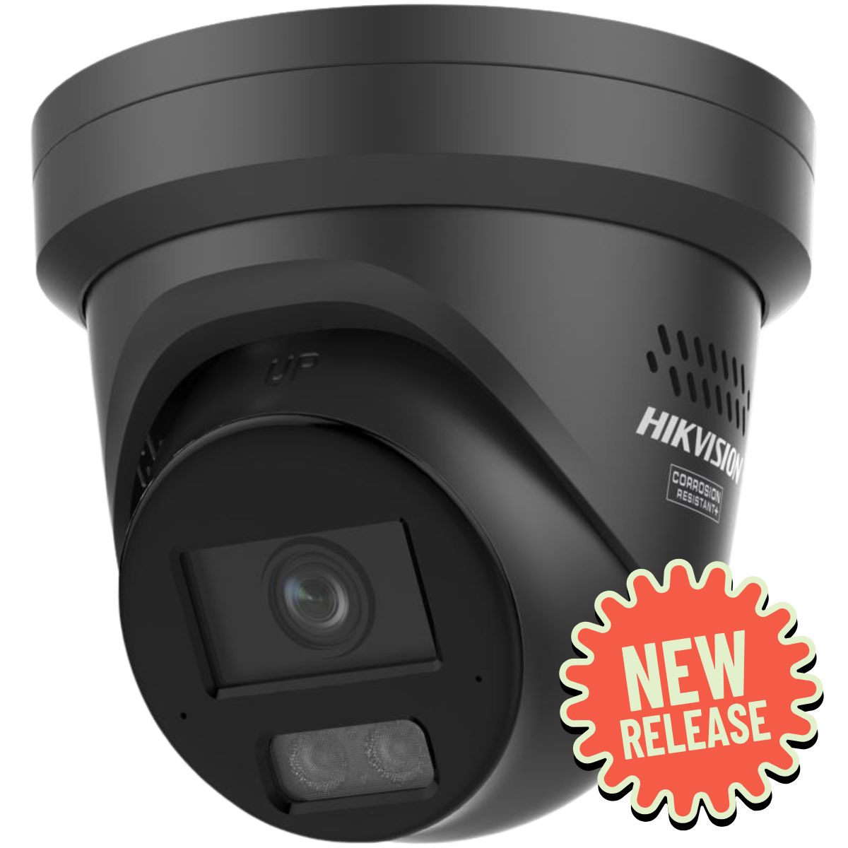 Hikvision New G3 ColorVu 8MP 2.8mm Turret, Siren Strobe, Black